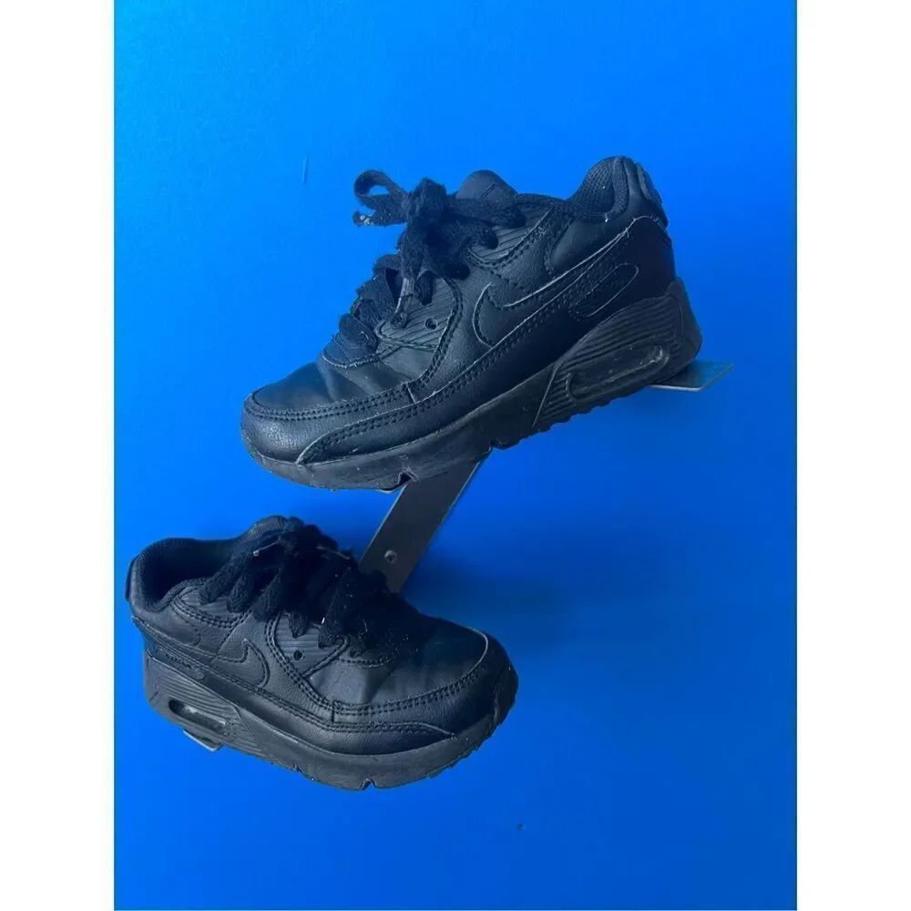 Nike Air Max 90 LTR (PS) Toddler shoes CD6867-001. Size 12C  BLACK-BLACK